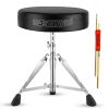 5 Core Drum Throne Comfortable Padded Stool Height Adjustable Music DJ Chair Heavy Duty Seat for Drummer Kids and Adults - DS CH BLK