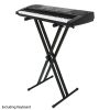 Keyboard Electric Piano Stand Standard Rack Dual-tube X-Shape Adjustable Folding
